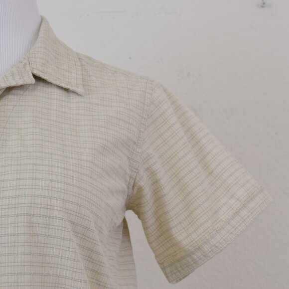 Vintage 90s Plaid Button Down Blouse by Woolrich Size S - Picture 7 of 12